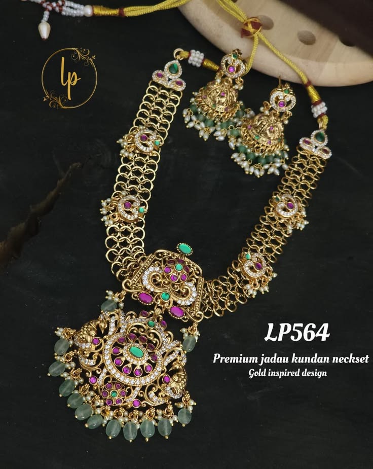 Pushpa Look Designed Necklace Combo Jewellery Set