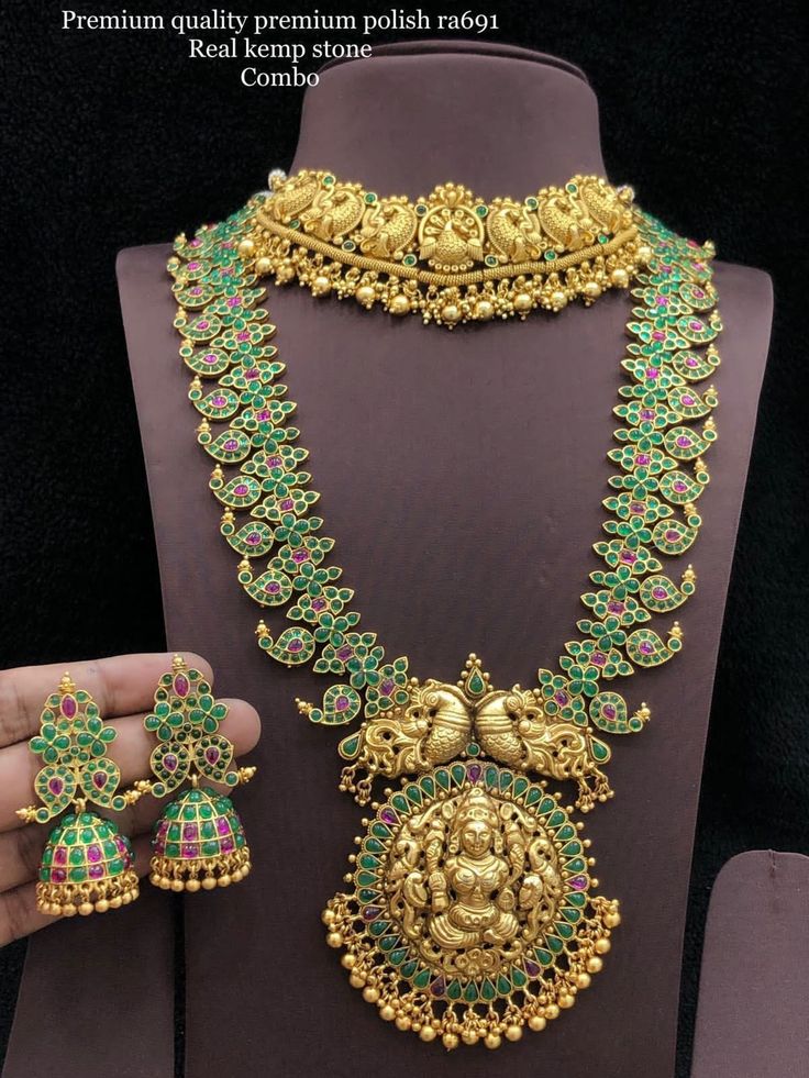 Premium Quality Real kemp Stone Necklace
